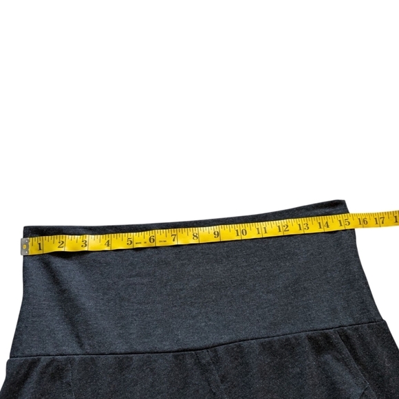 prAna Daphne Skirt Knee Length Charcoal Grey Cotton Blend Women's size Small - Picture 10 of 13